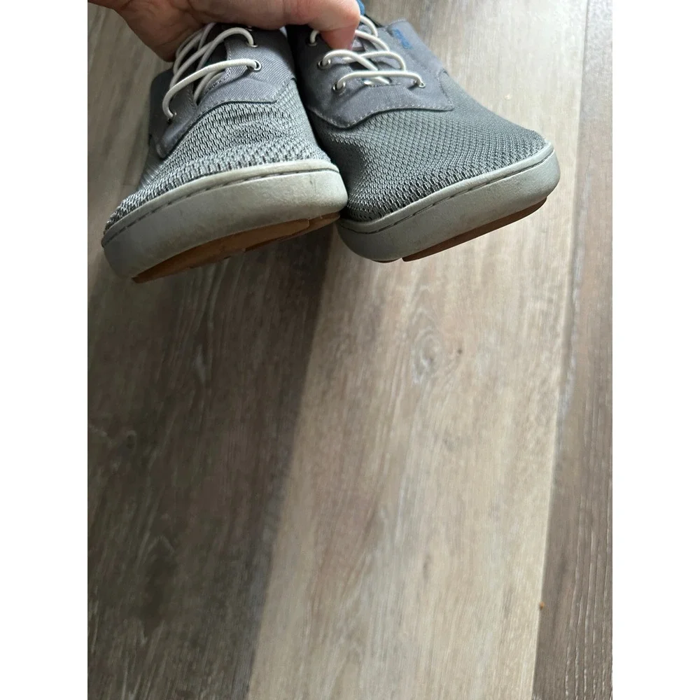 OluKai Nohea Moku Mens Gray Mesh Boat Shoes Sneakers 10283-7B26‎ Size 9